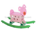 Girls Wooden Animal Cartoon Rocking Horse Toys